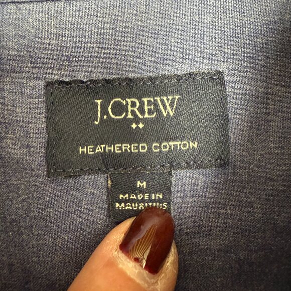 EUC Men's J. CREW Chambray Heathered Cotton Button Down Shirt | Size M - Picture 3 of 5